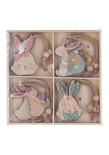 Add a hop of whimsical charm to your decor with this sweet Wooden Bunny Head by Gisela Graham. Crafted with a lovely rustic finish, this simple silhouette captures the gentle spirit of the countryside. It’s perfect for hanging on an Easter tree, decorating a nursery, or tying to a special gift for a delightful finishing touch. A wonderful small token for springtime celebrations or to add a touch of woodland sweetness to a child's room all year round.